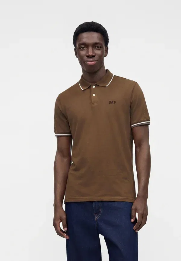 Футболка поло Gap, коричневый