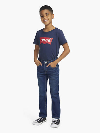 

Джинсы 511 Slim Fit Eco Performance для маленьких мальчиков 4-7X Levi's, цвет Resilient Blue - Medium Wash