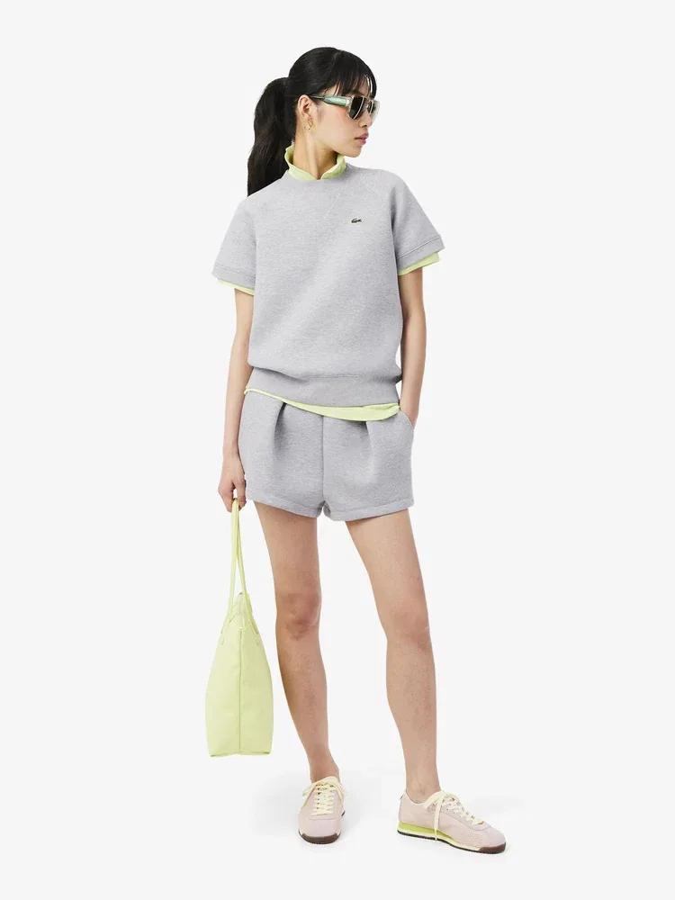 Шорты женские LACOSTE Double Face, Grey — фото 4