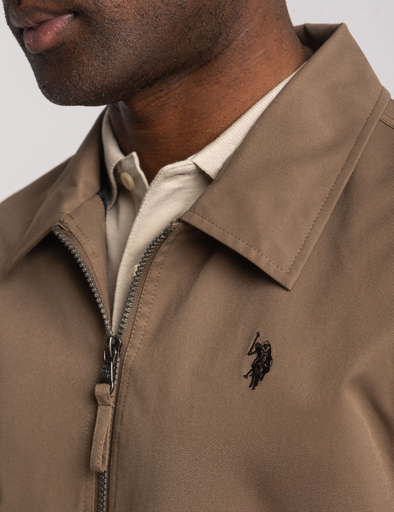 Куртка U.S. Polo Assn Lightweight Mechanics, коричневый — фото 3