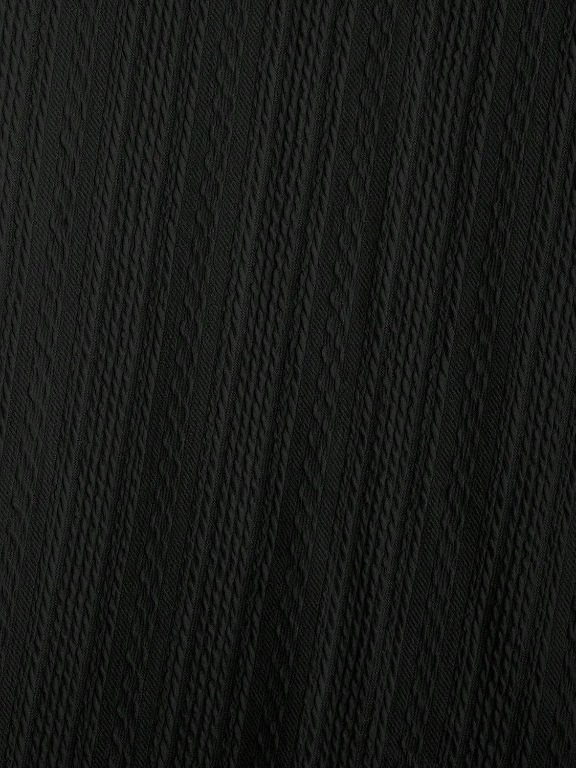 Мужская свободная футболка с воротником Drop Shoulder Generic, Black — фото 4