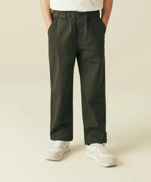 Чино-брюки на резинке Regular Fit, Musinsa Standard Kids, хаки