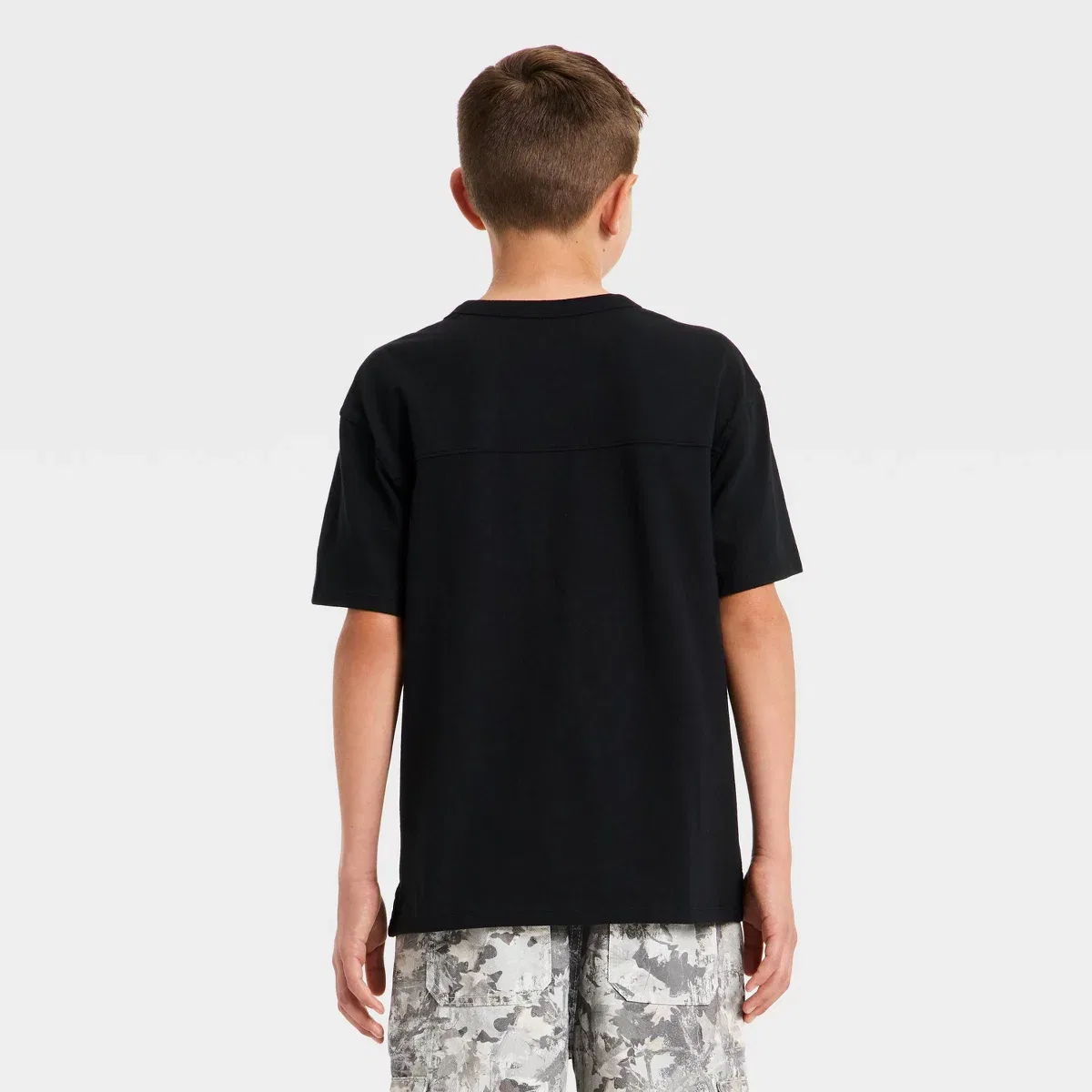 Детское футболка для мальчиков с коротким рукавом из джерси BOYS ART CLASS, Black — фото 2