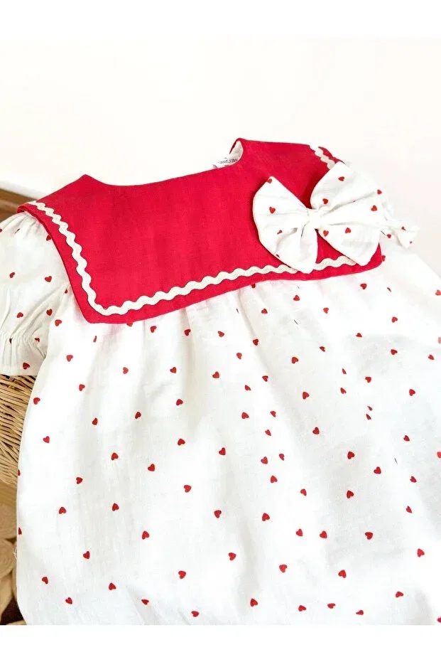 Детское платье для девочек хлопковое Neva Baby Boutique, White — фото 3