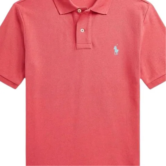 Детское поло Polo Ralph Lauren, Watermelon Red — фото 4