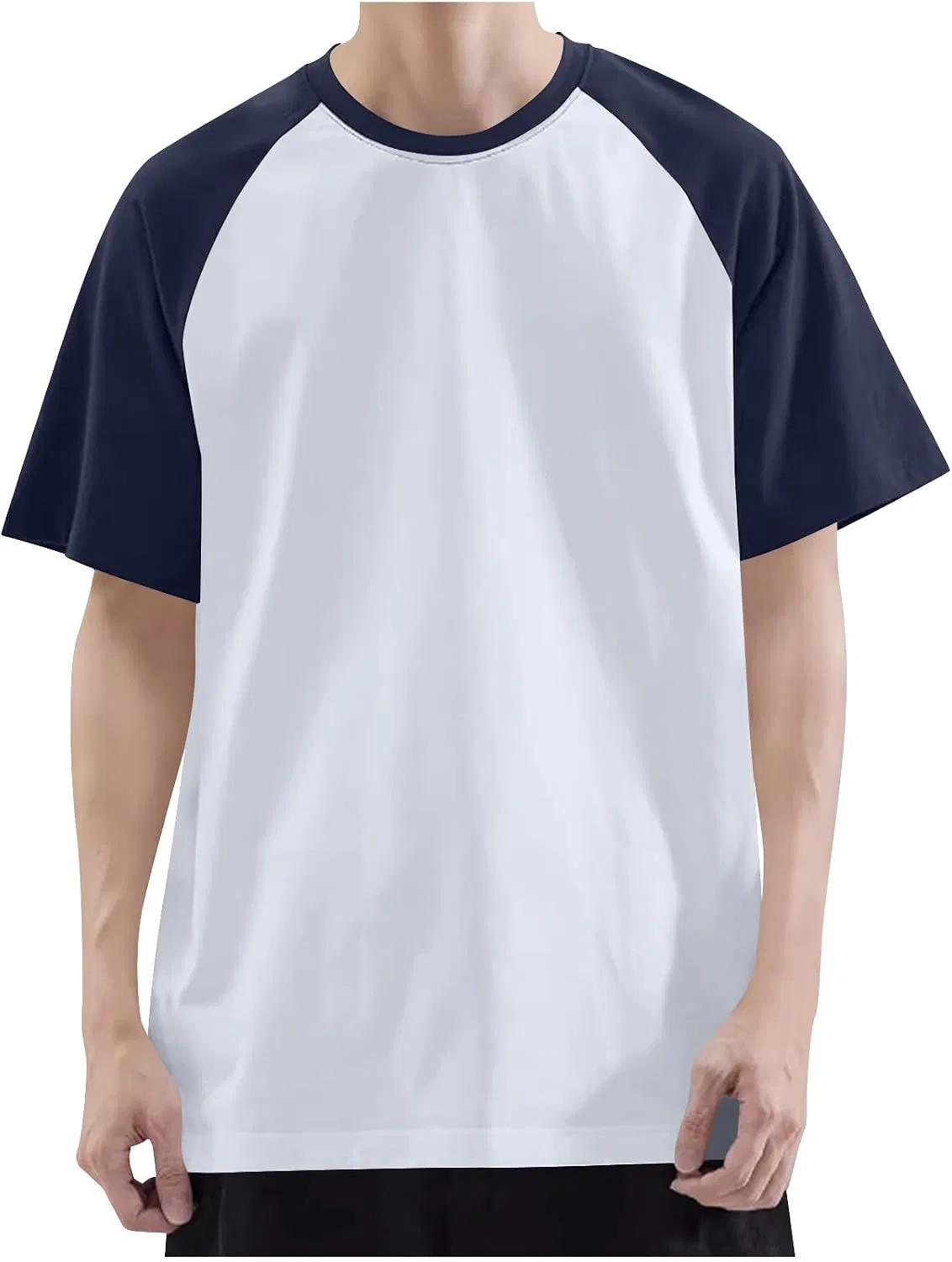 Мужская футболка свободного кроя Color Block, Navy