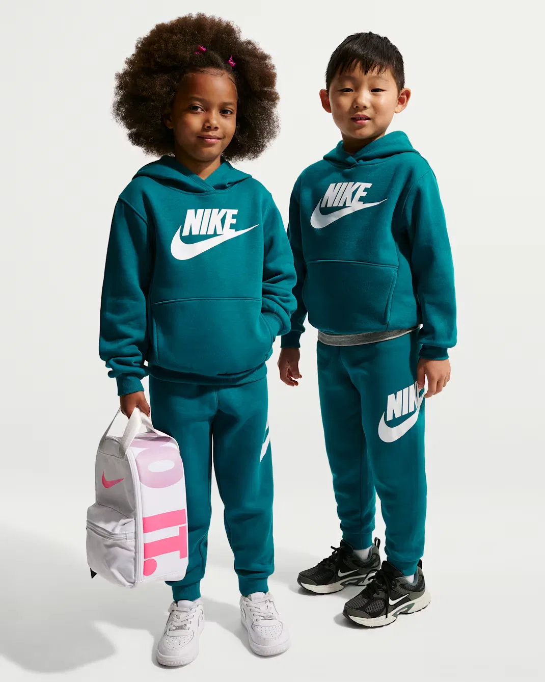 Детский флисовый комплект из двух предметов Nike, Bright Spruce