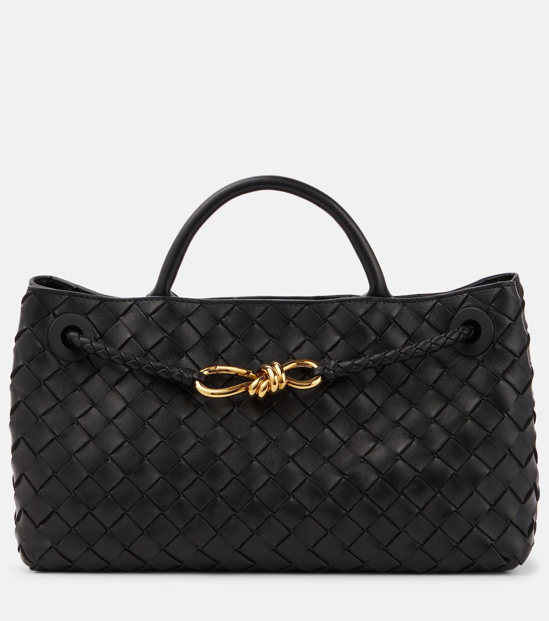 

Andiamo маленькая кожаная сумка-тоут Bottega Veneta, черный