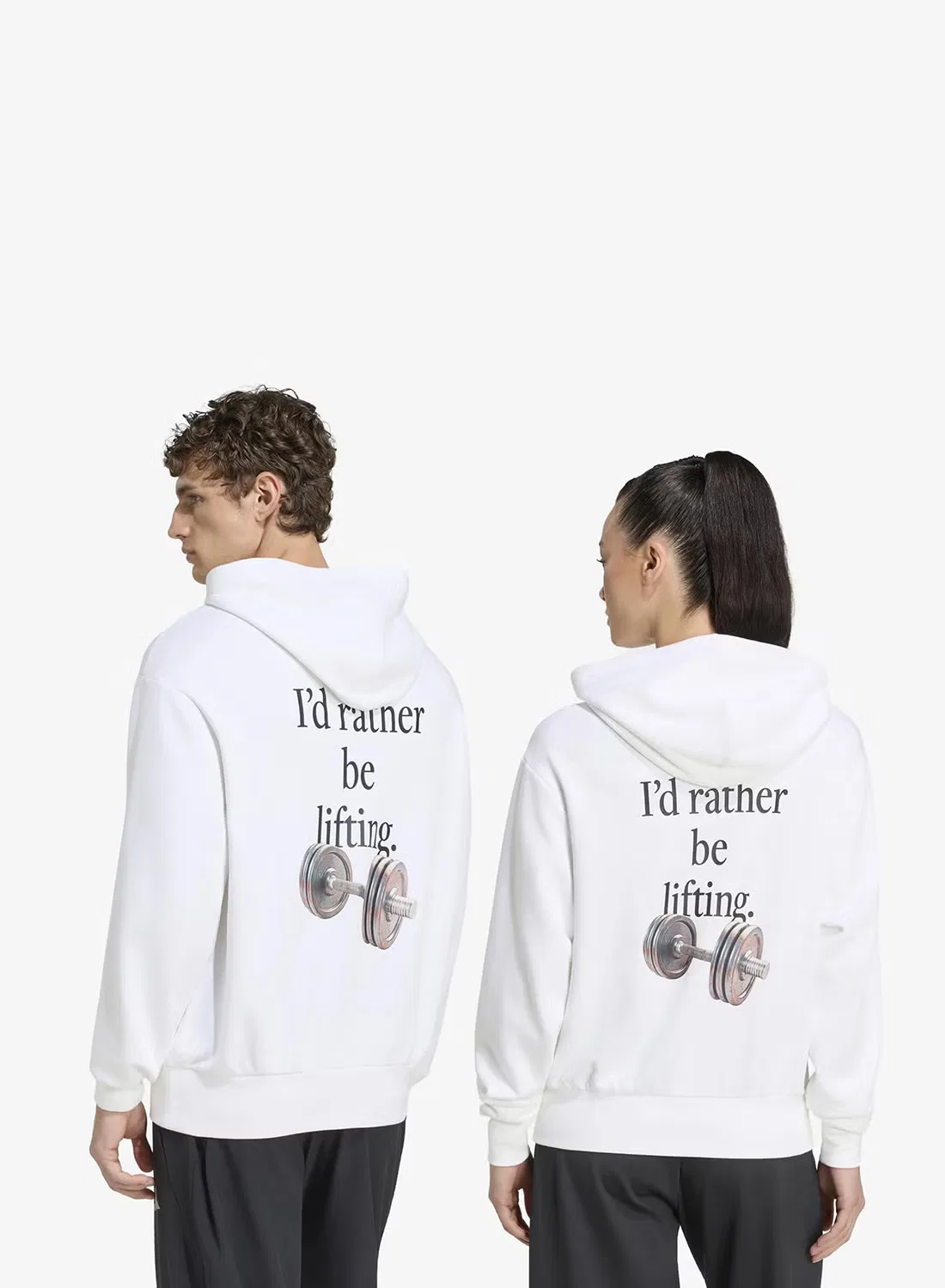 Худи с принтом Category Adidas, белый — фото 2
