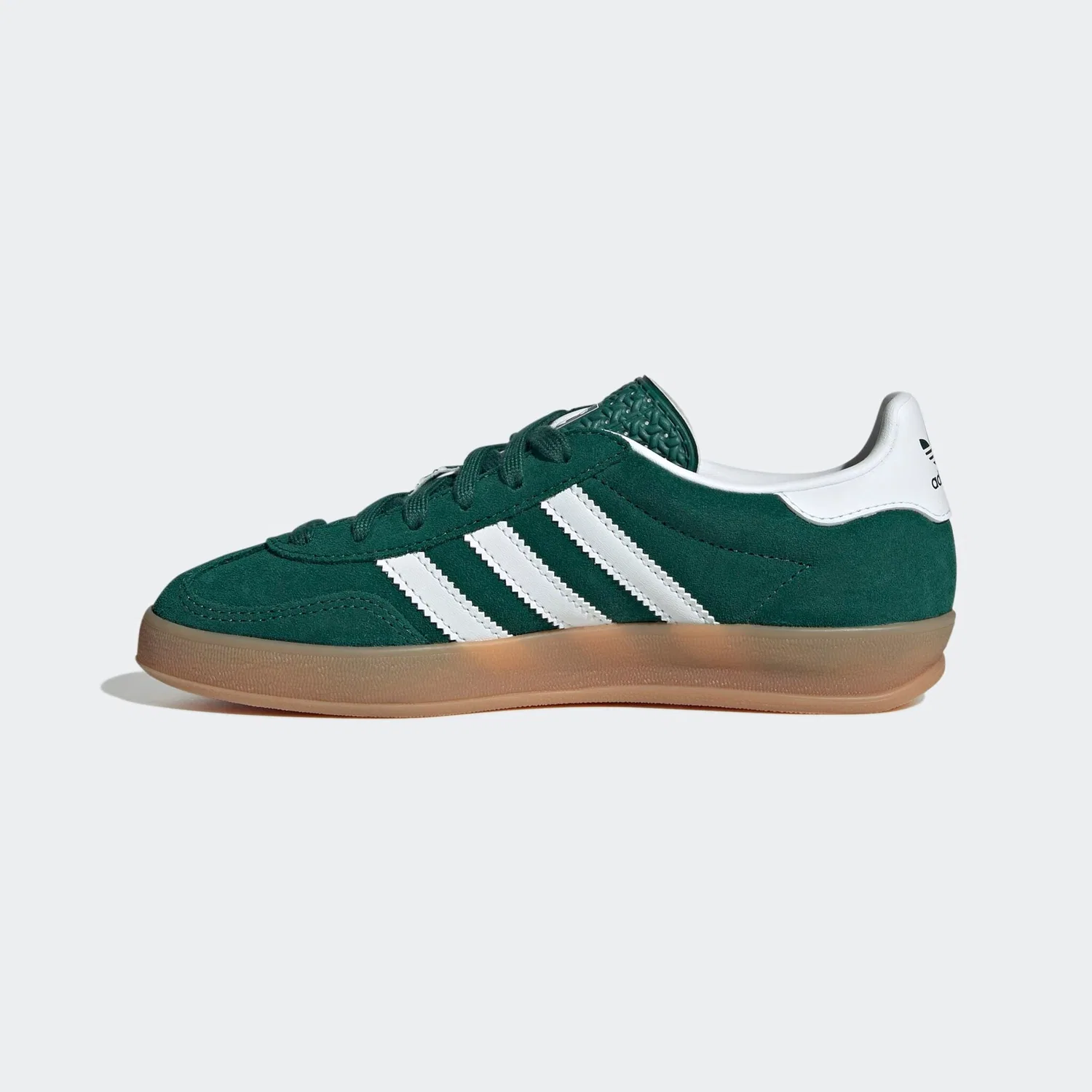 Детские кроссовки низкие из замши Adidas Originals, Collegiate Green/Cloud White — фото 3