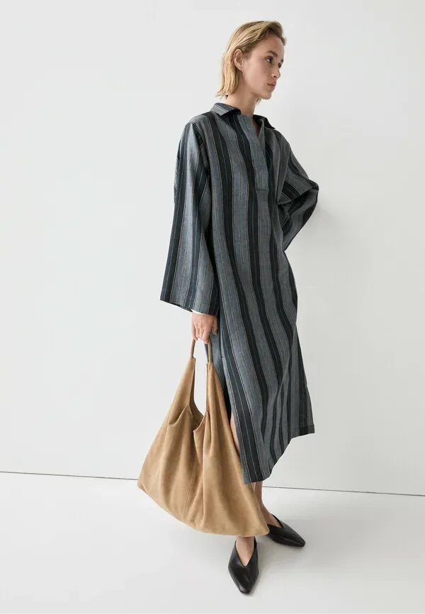 Туника в полоску Tunic Massimo Dutti, синий — фото 4