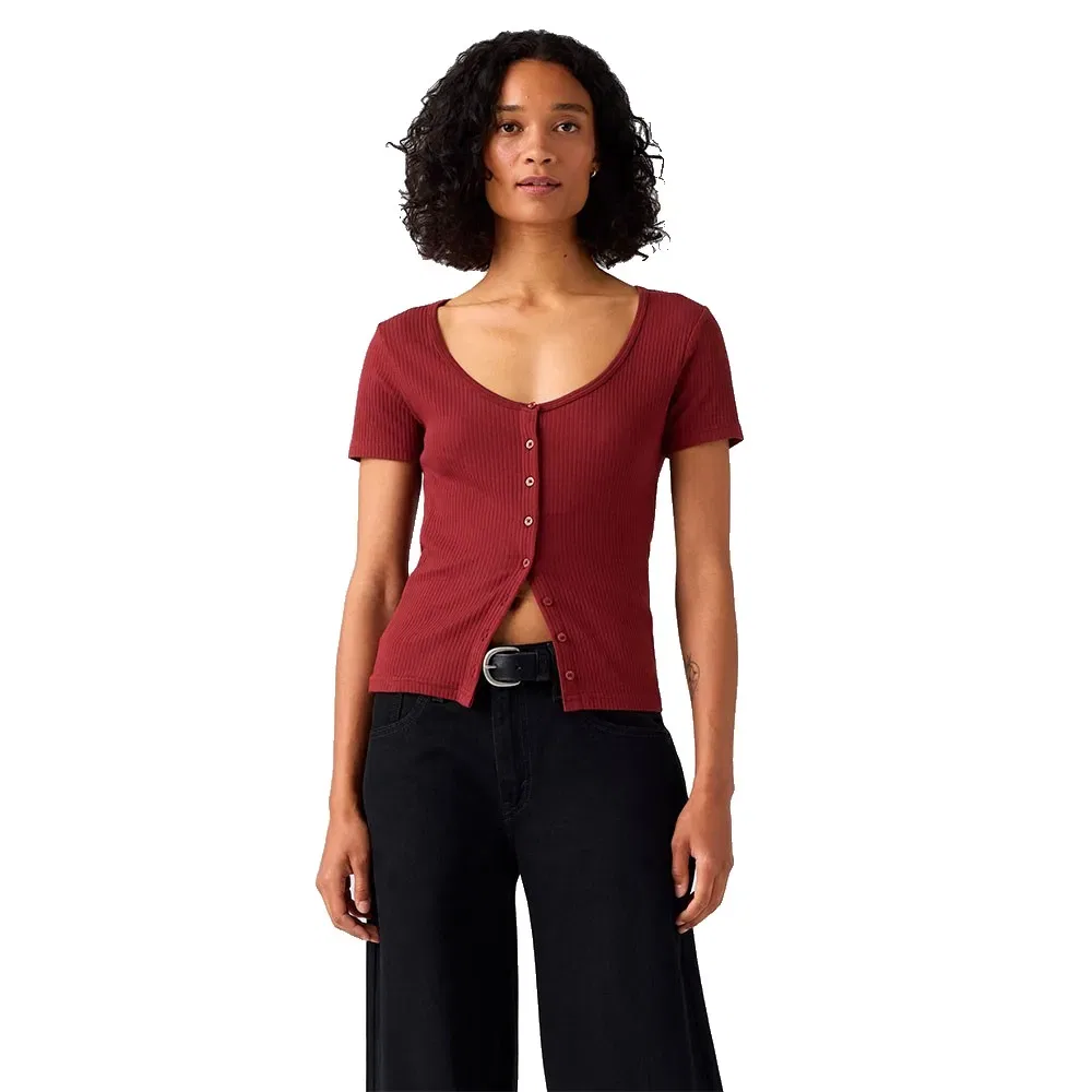 Женская футболка с коротким рукавом Austen Button Levi's, Red