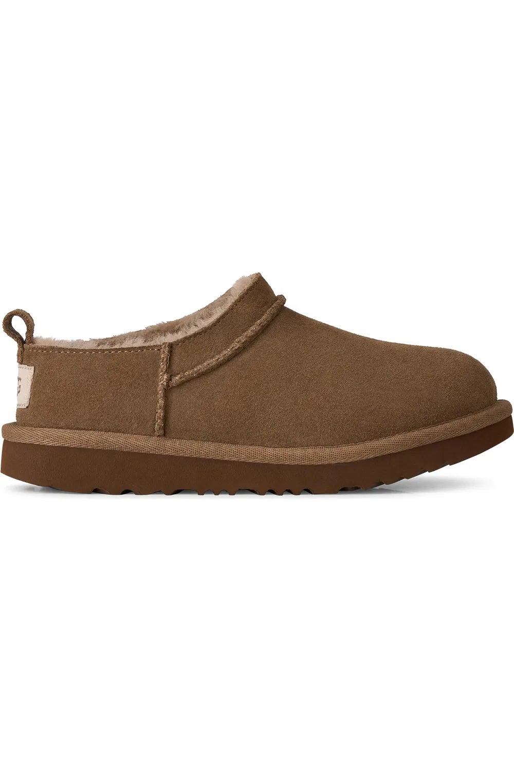 Детские тапочки водоотталкивающие Classic Micro Leather UGG, Light Bronze — фото 3