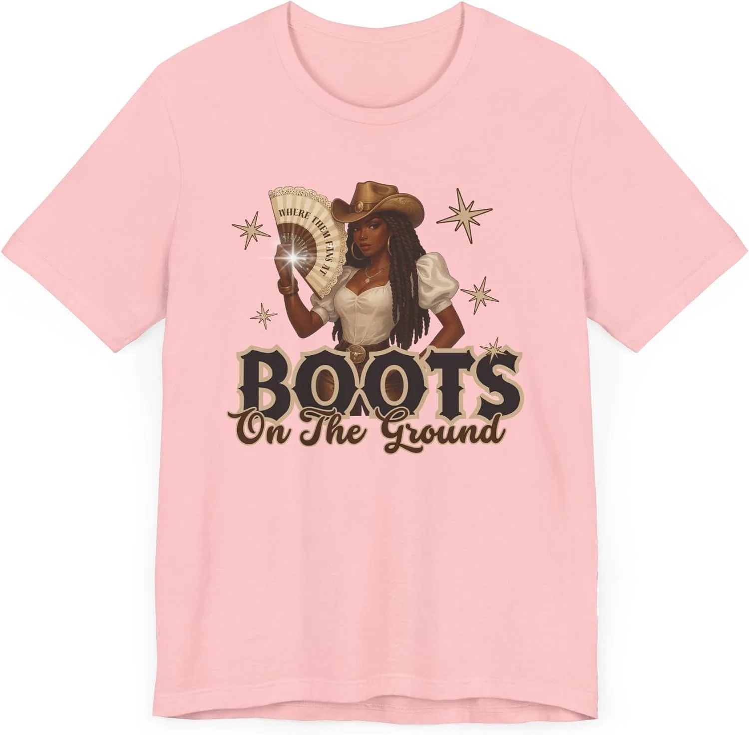 Мужская футболка с принтом Cowgirl Graphic Tee, розовый — фото 4