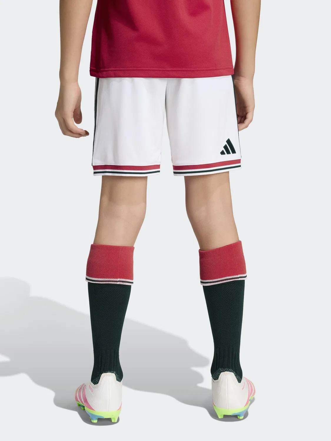 Шорты футбольные, Manchester United FC adidas, белый — фото 4