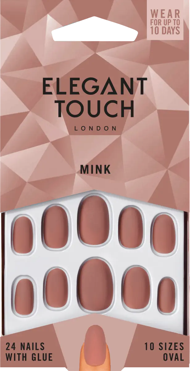 

Накладные ногти Nude Collection Mink 24 штуки Elegant Touch