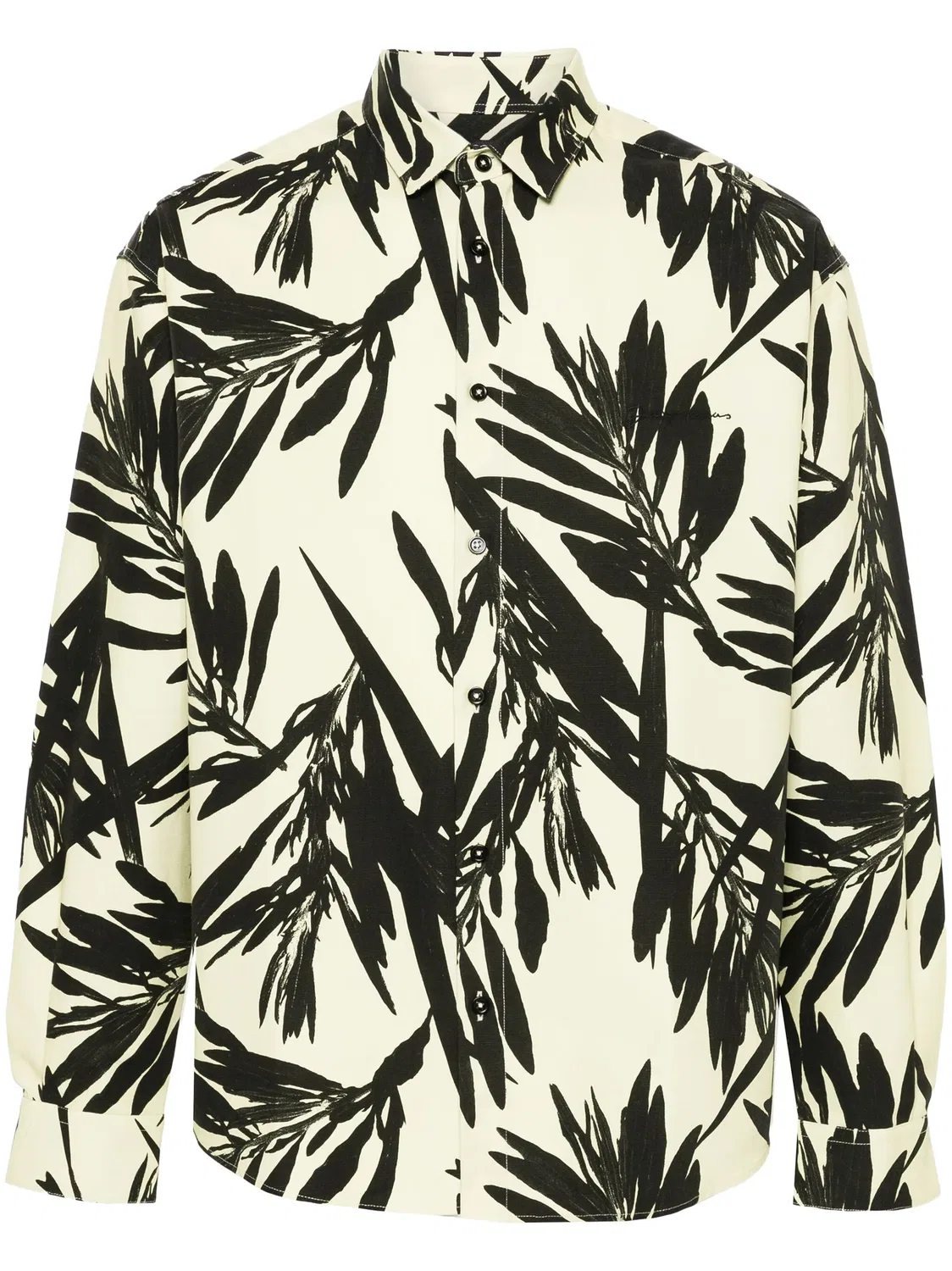 Рубашка La Chemise Simon из хлопка Jacquemus, масляный желтый/черный