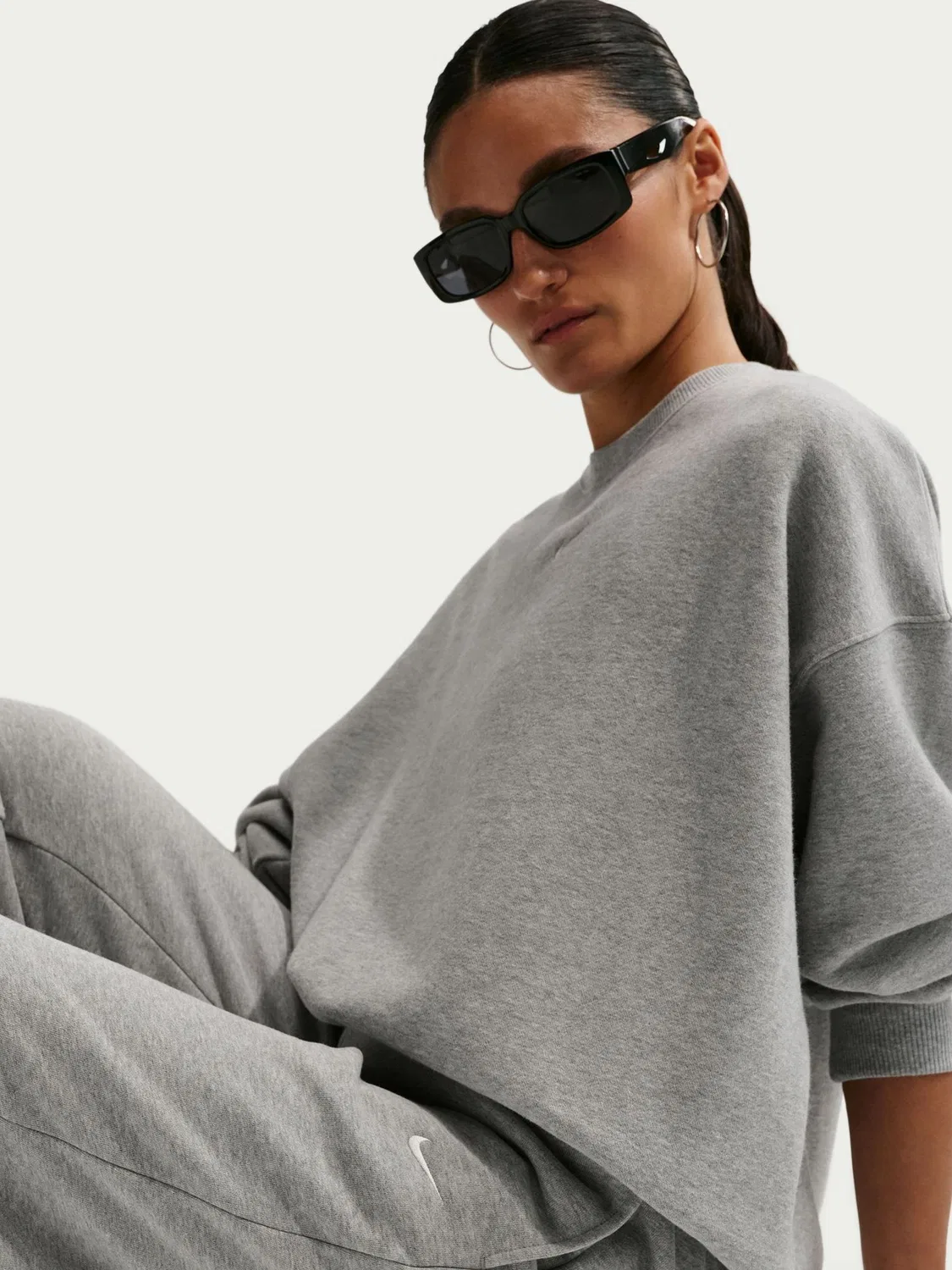 Джоггеры из флиса Nike, черные — фото 3