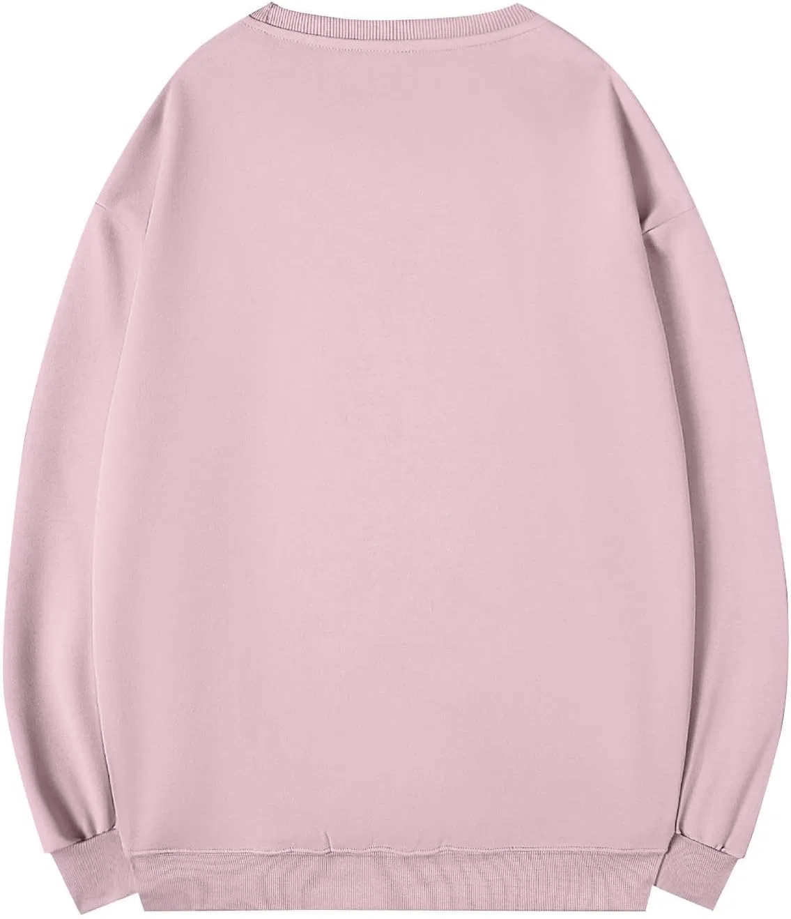 Мужская свободная футболка с длинным рукавом, Pink — фото 3