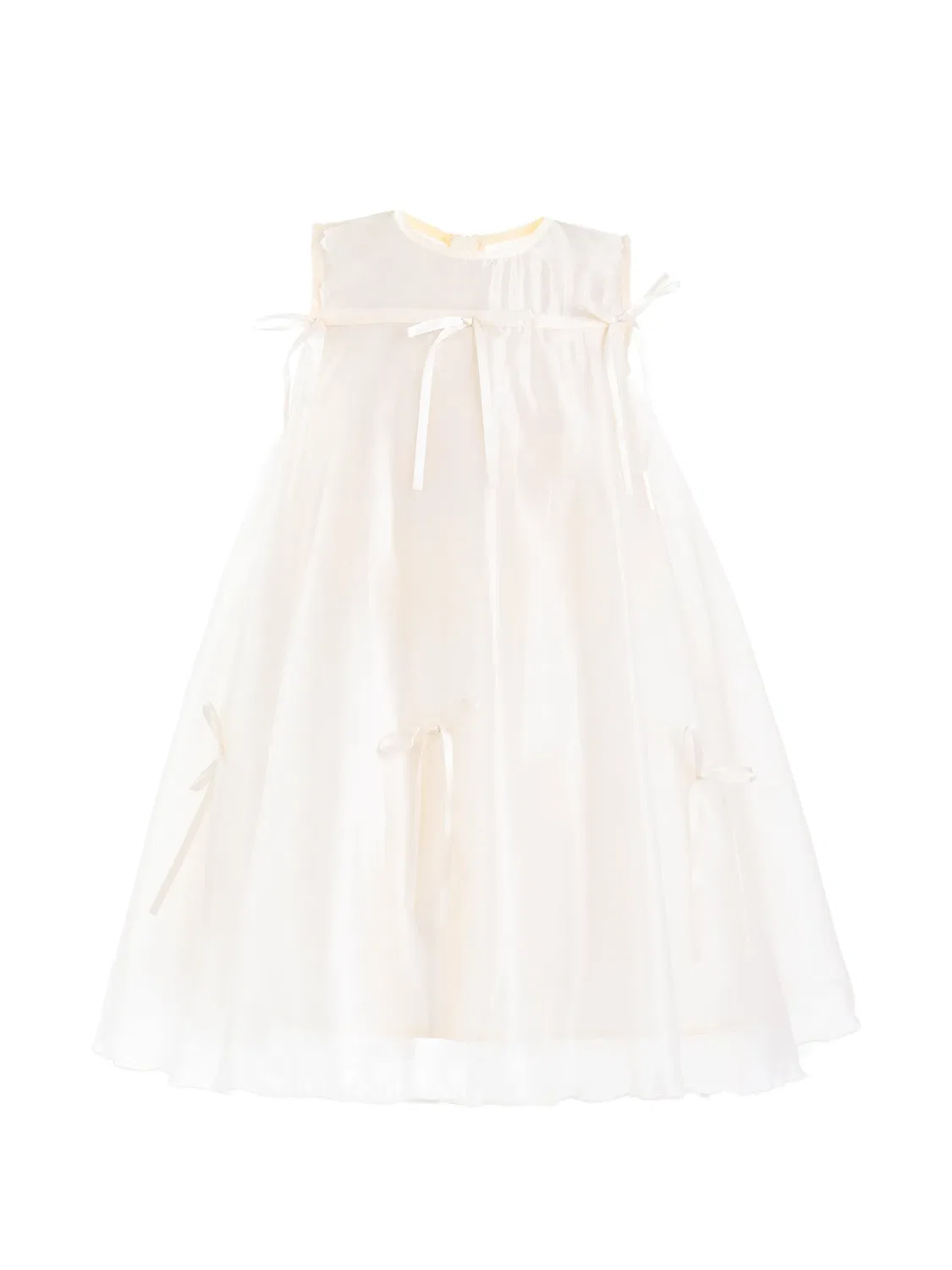 Платье Kaia с бантом Mimi Tutu, нейтральные цвета