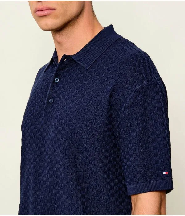 Мужское поло Loose Fit Tommy Hilfiger, Blu Marino — фото 4