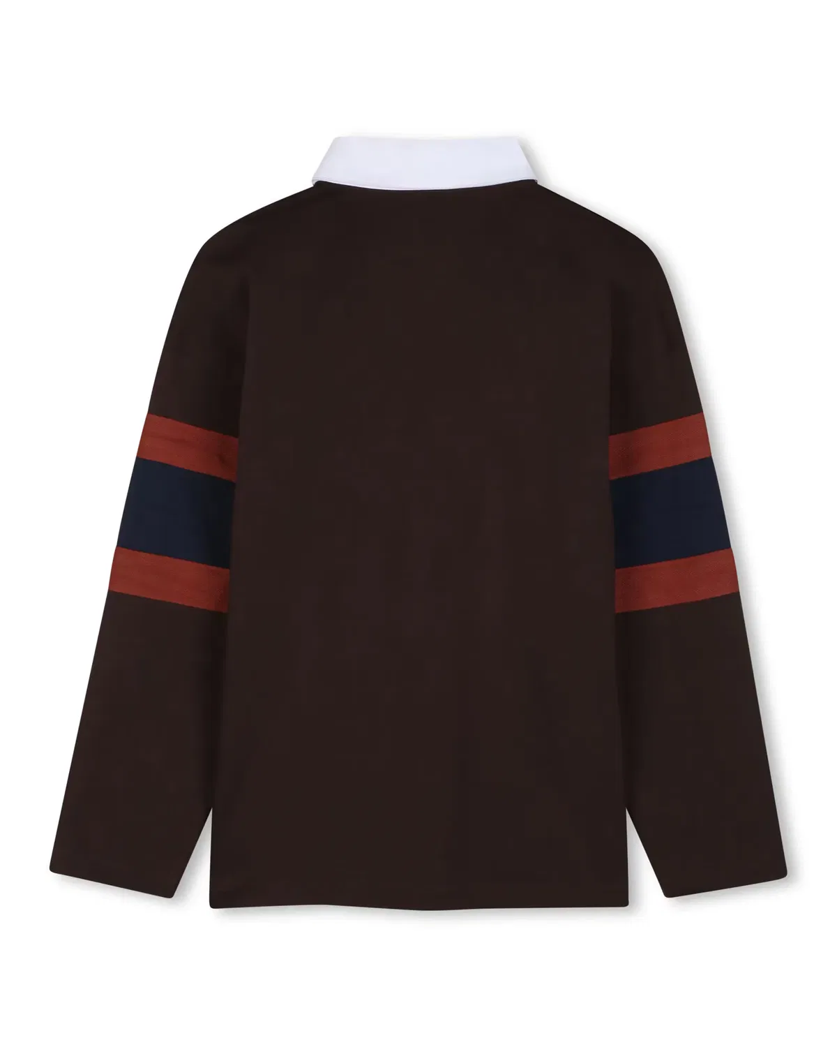 Детское поло для мальчиков с длинным рукавом BOSS Kidswear, Marrón — фото 3