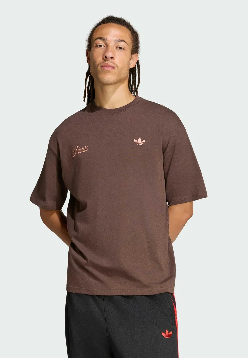 Футболка с принтом Paris gfx - футболка с принтом Adidas Originals, Brown