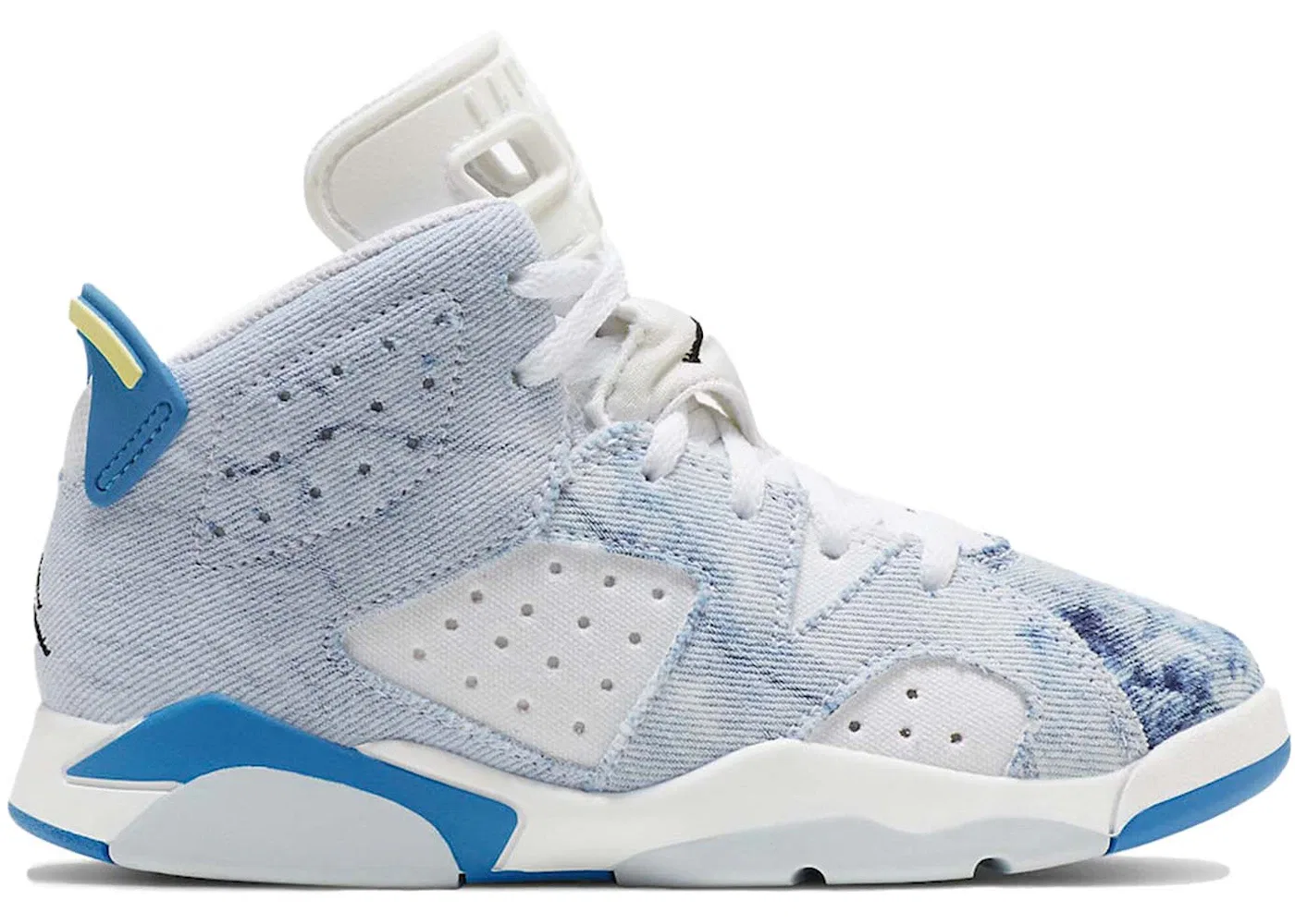 Детские кроссовки Lifestyle Jordan 6 Retro Jordan, White/Dutch Blue-Citron-Black