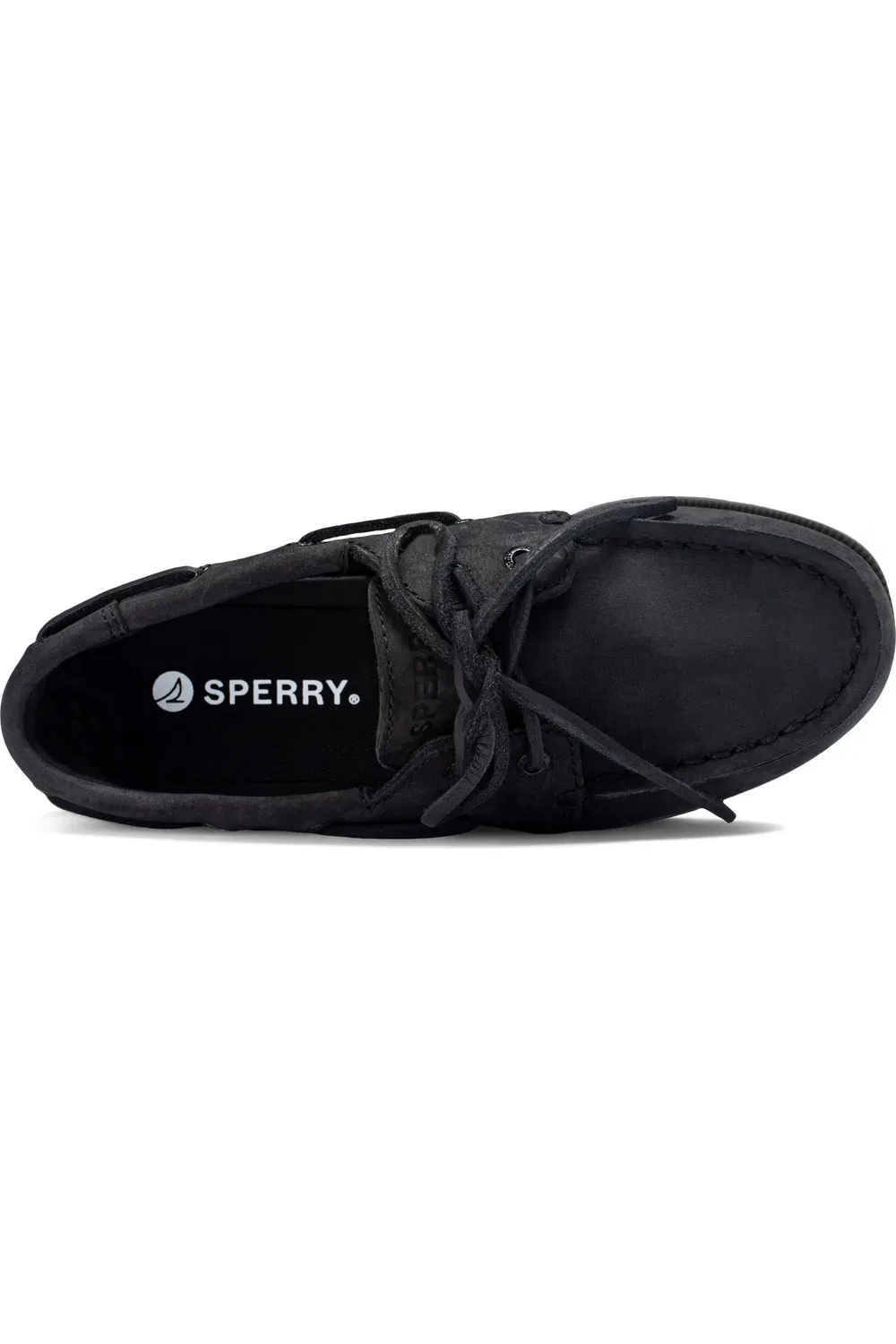 Детские туфли мокасины на плоской подошве Authentic Original Boat Shoe Sperry, черный — фото 3