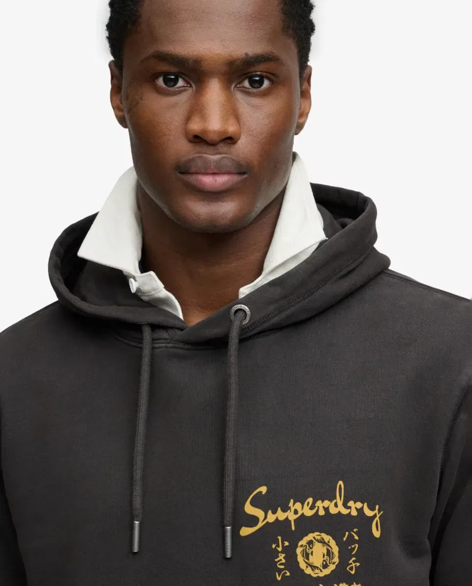 Мужская худи с капюшоном Tokyo Narrative Superdry, Negro — фото 3