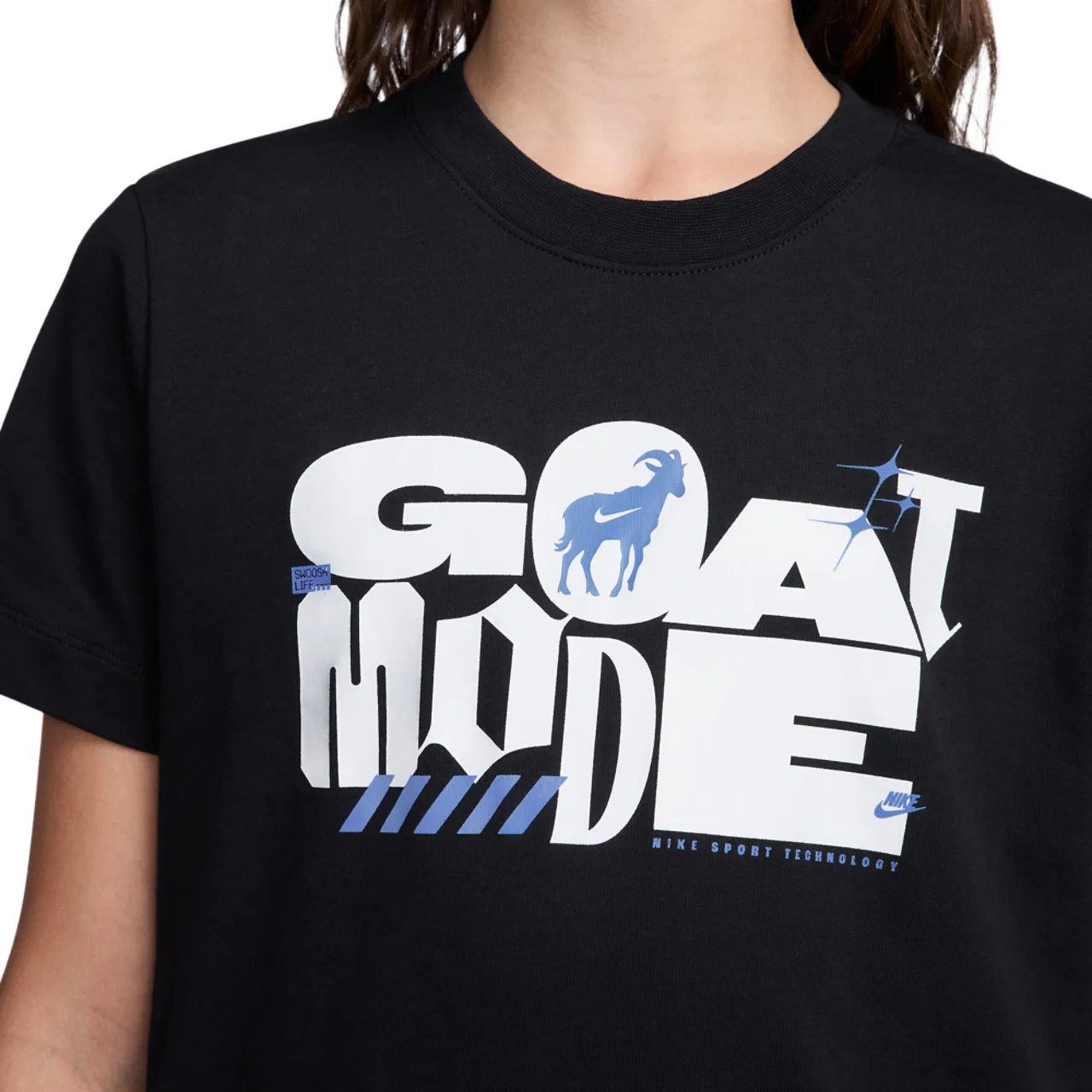 Футболка для мальчиков NSW Goat Mode Nike, черный/белый — фото 3