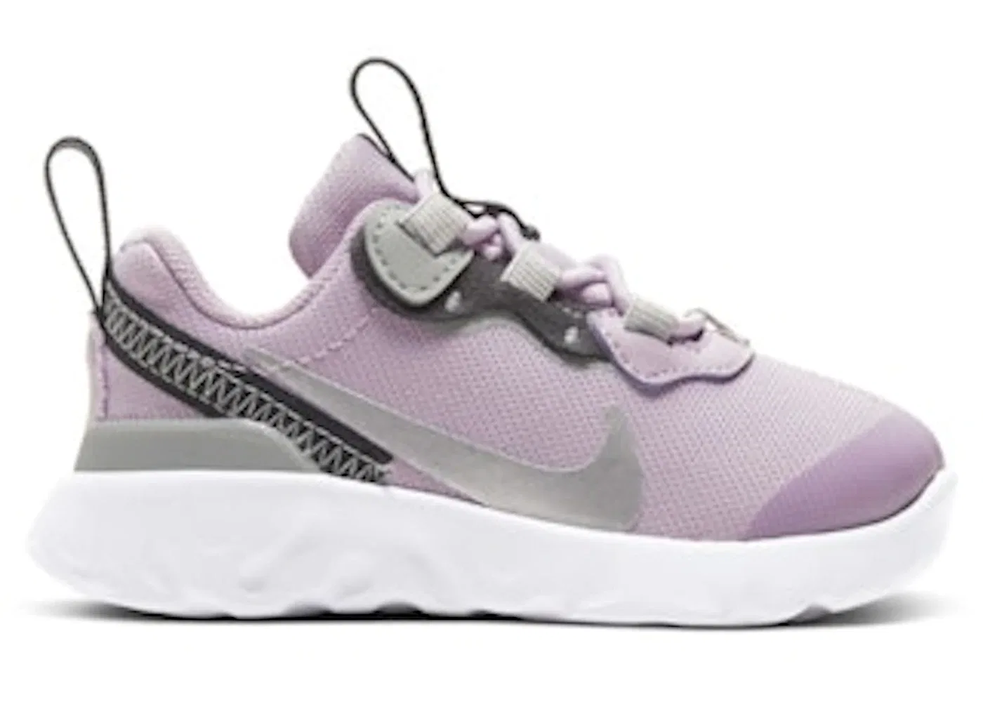 Детские кроссовки Lifestyle Nike Element 55, Iced Lilac/Off Noir/Light Smoke Grey/Metallic Silver