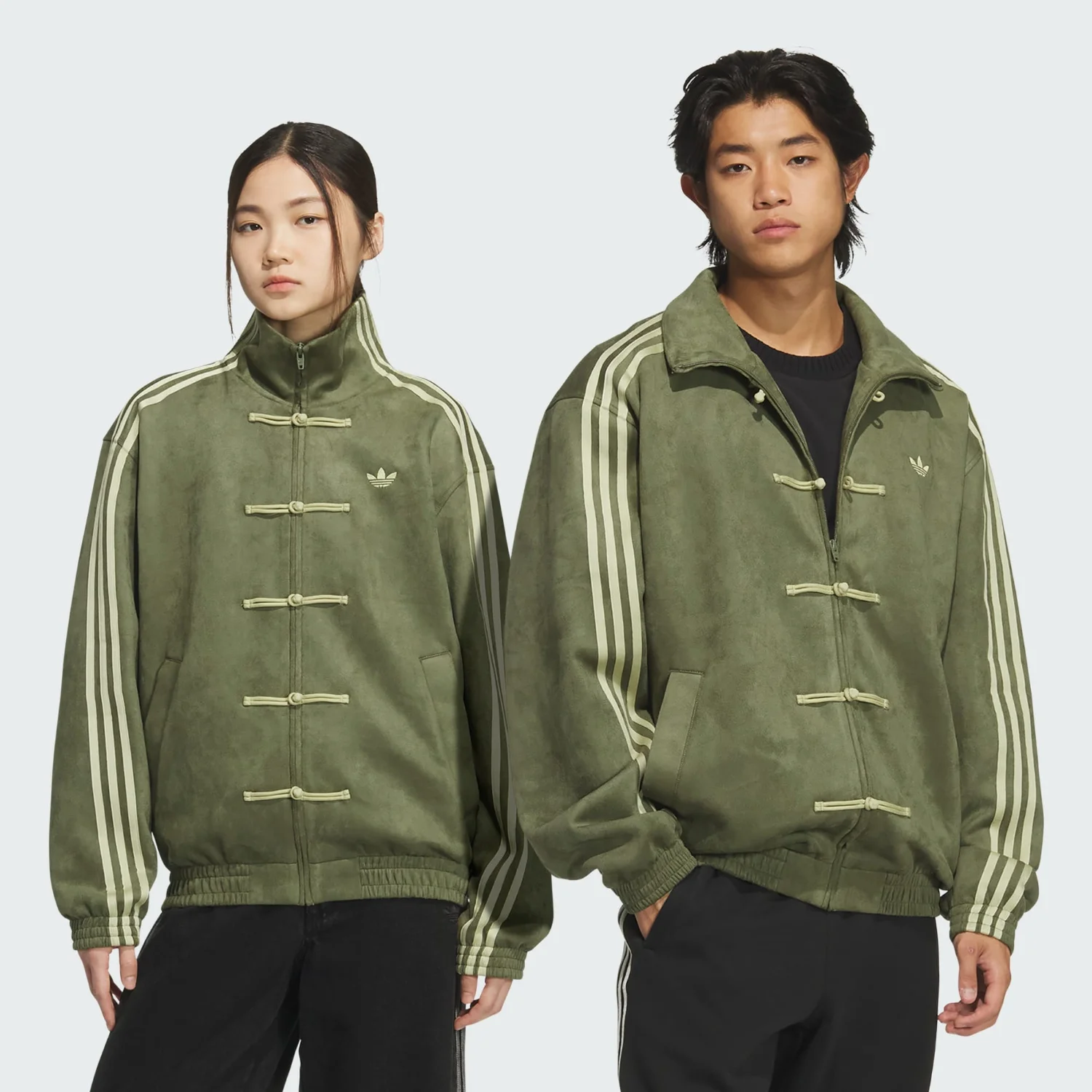 Куртка Adidas Originals Chinese New Year, темно-оливково-зеленый — фото 2