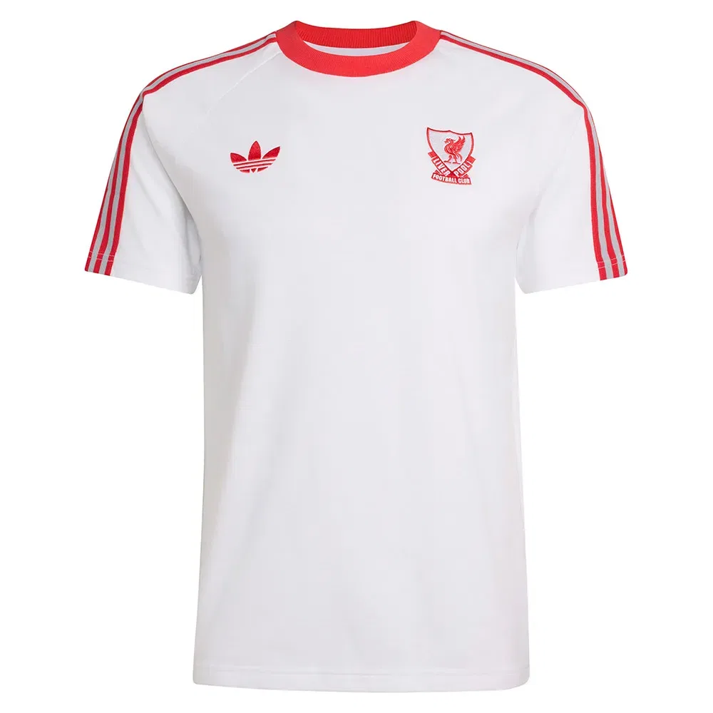 Мужская футболка с принтом Liverpool FC Originals Adidas, White