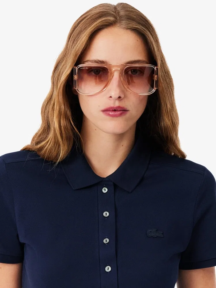 Платье-поло LACOSTE Navy, Slim Fit — фото 2