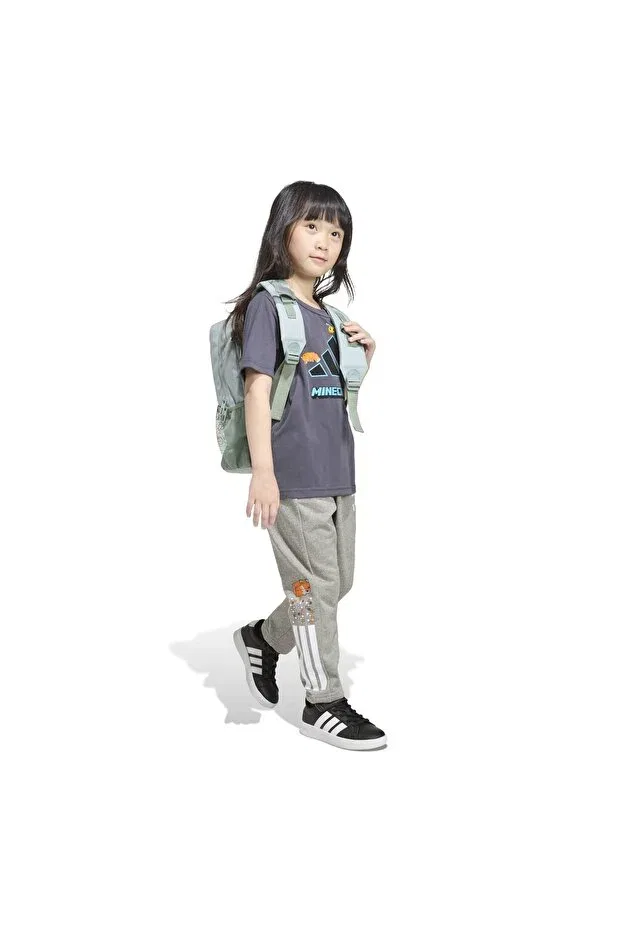 Детская футболка для девочек с принтом Adidas, Gray — фото 3