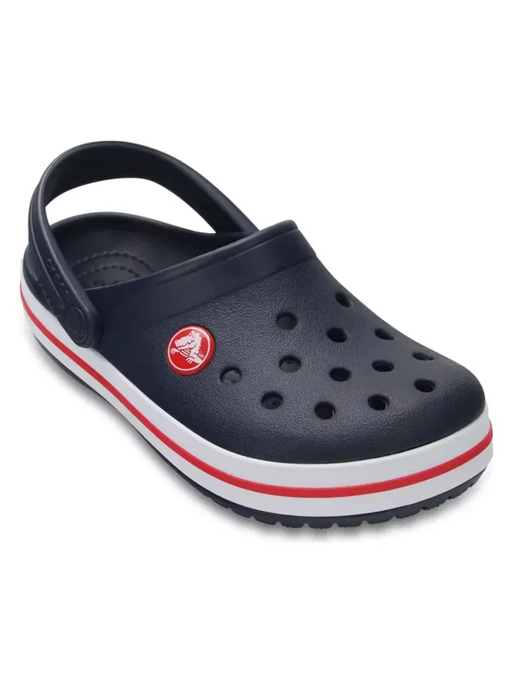 Кроксы с контрастной полосой Crocband, темно-синий Crocs