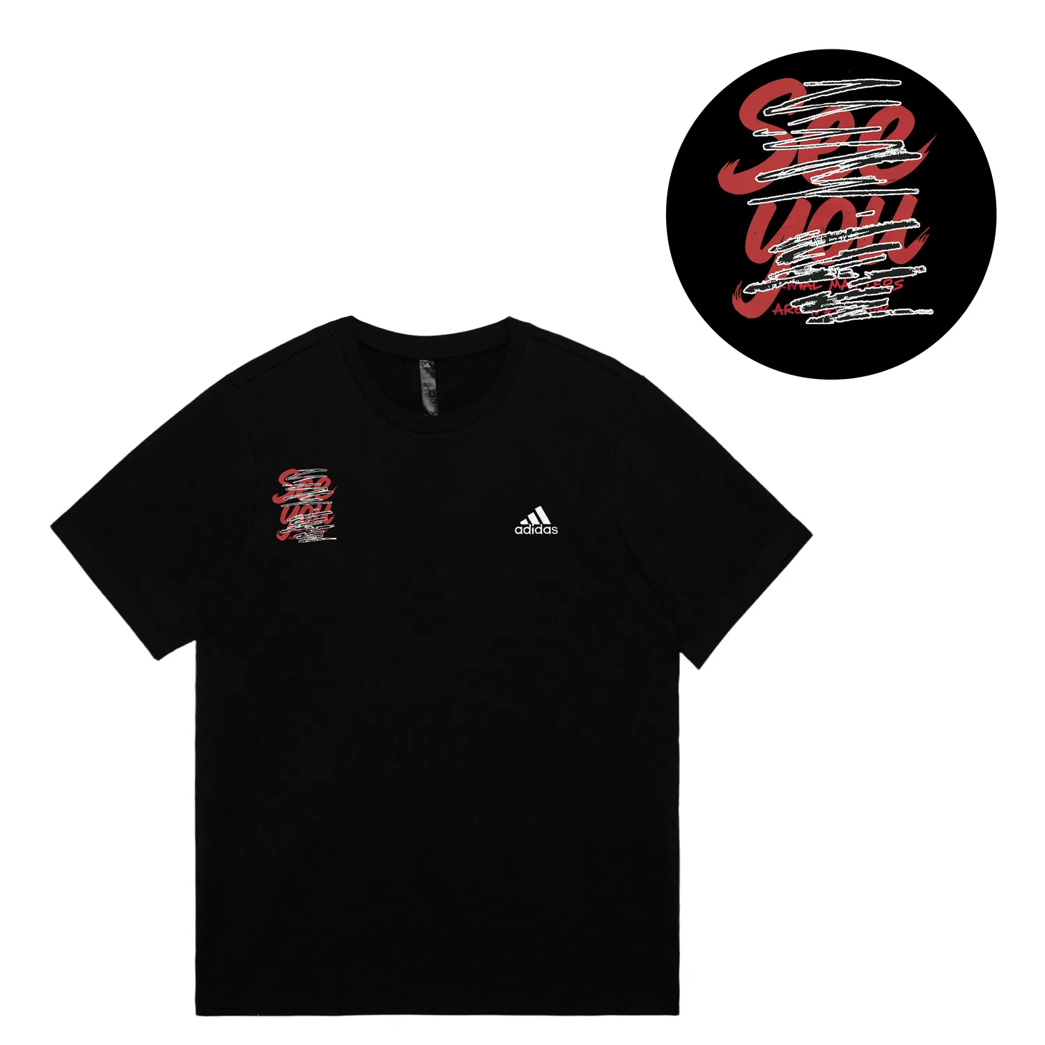 Женская футболка с круглым вырезом Adidas MUST HAVES, черный — фото 4