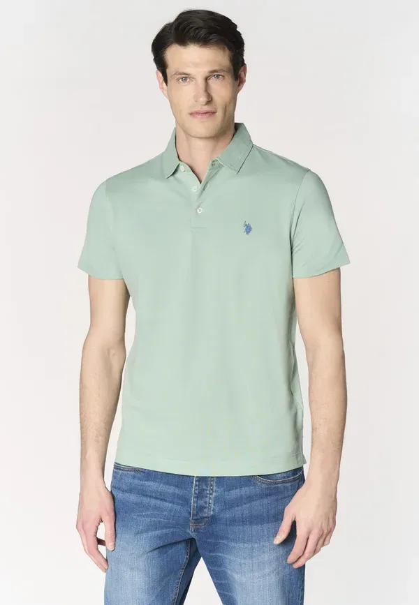 Футболка поло хлопковая U.S. Polo Assn., Mint, мятный