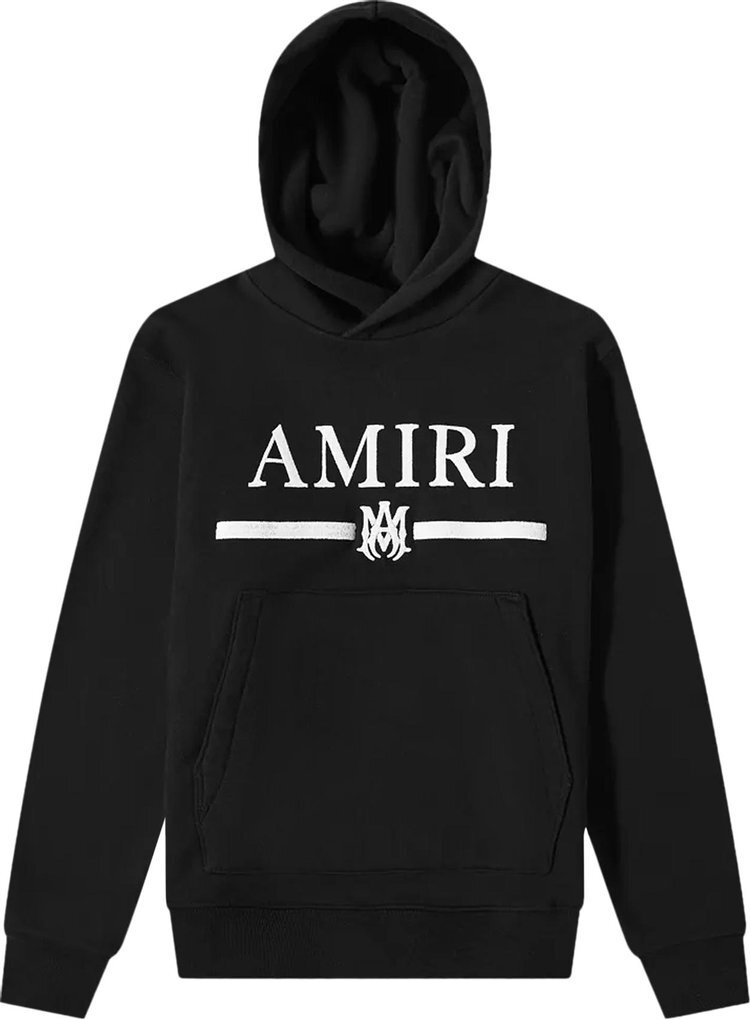 

Худи Amiri Ma Bar Embroidery Hoodie 'Black', черный