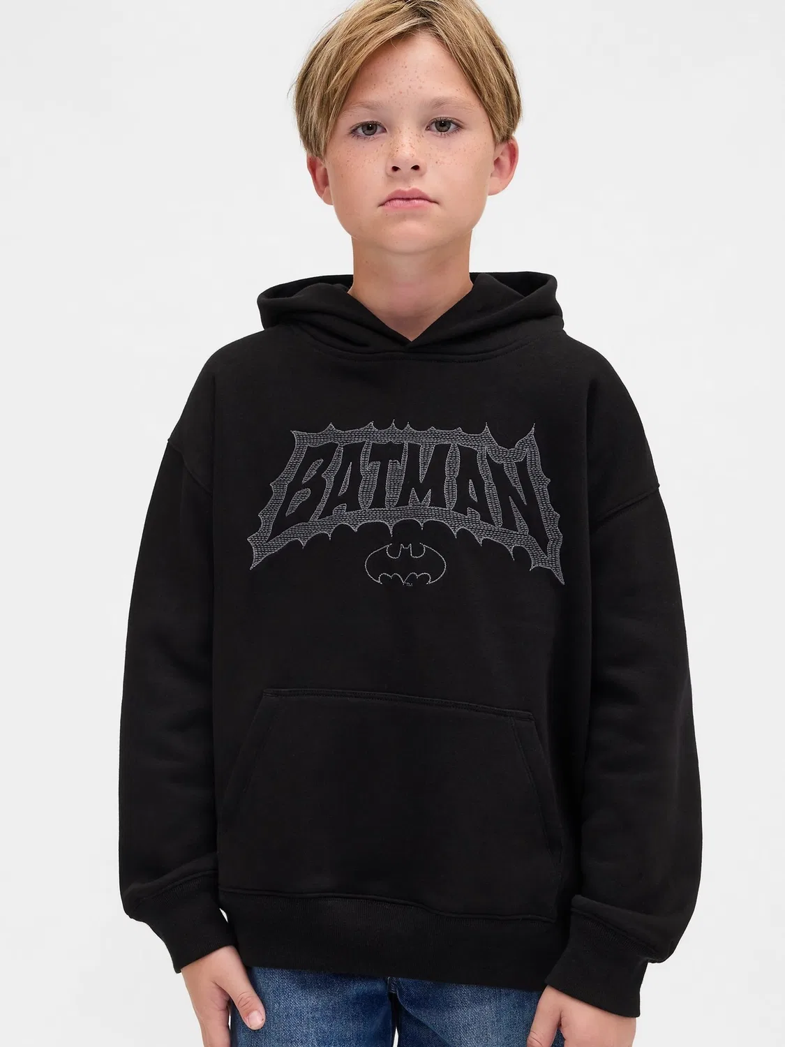 Худи Gap Marvel VintageSoft Relaxed Hoodie, черный