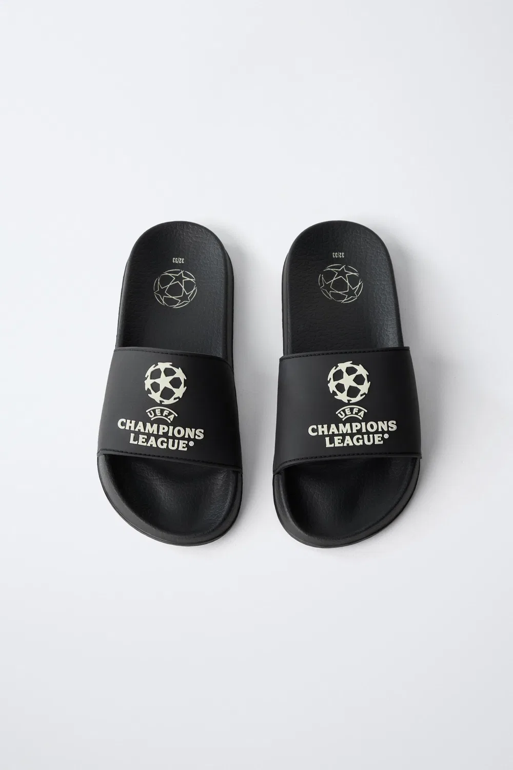 Светящиеся в темноте шлепанцы для бассейна UEFA CHAMPIONS LEAGUE ZARA, Black — фото 4
