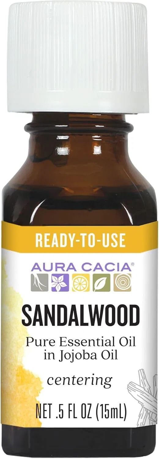 Масло для тела Sandalwood Blend with Jojoba Oil, Aura Cacia, 15 мл