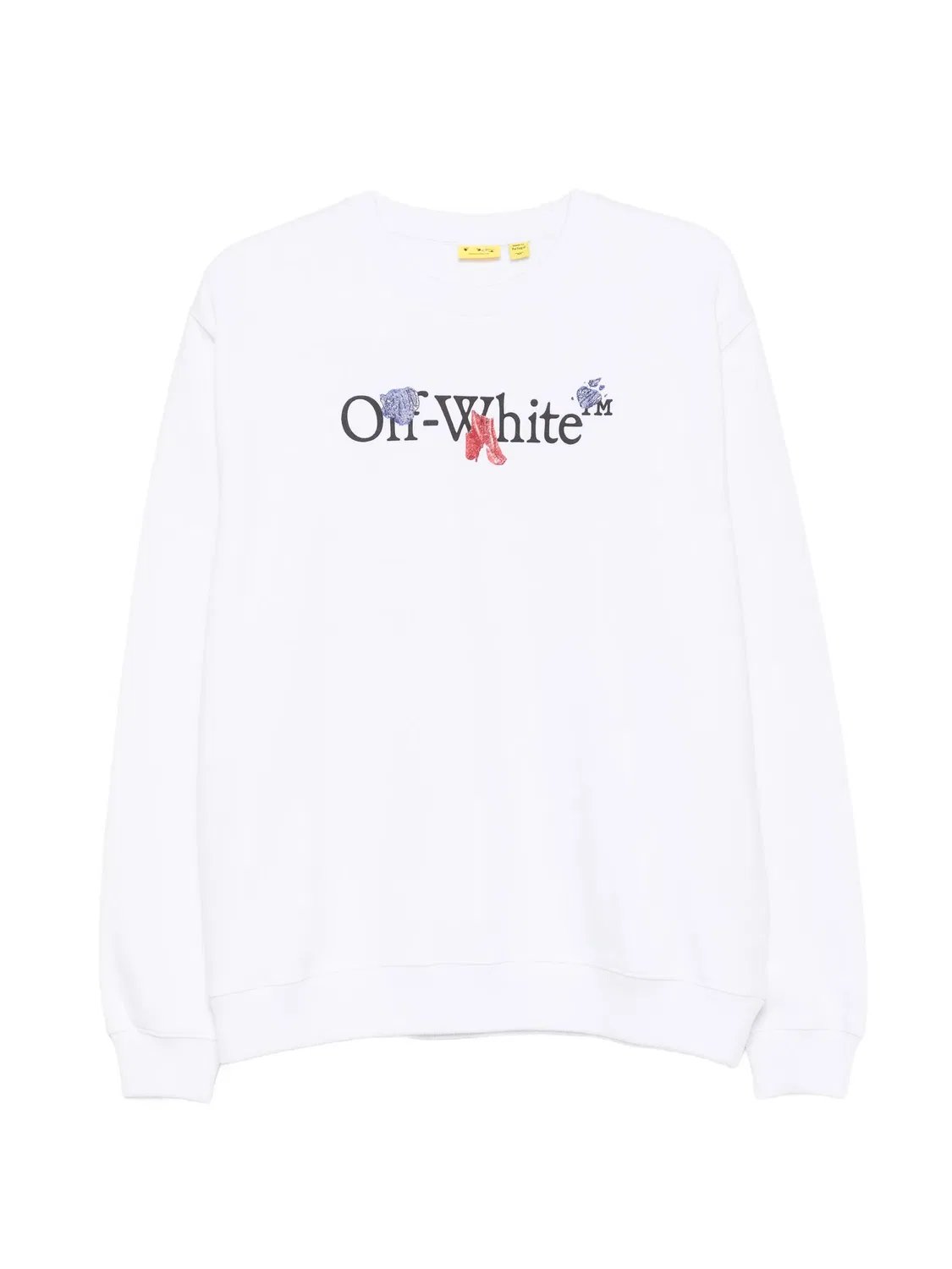 OFF-WHITE Свитшот белый с логотипом