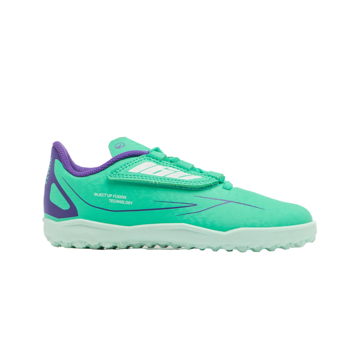 Детские футбольные бутсы с фиксирующей посадкой, размер 30 см, DECATHLON, Light Grass — фото 3