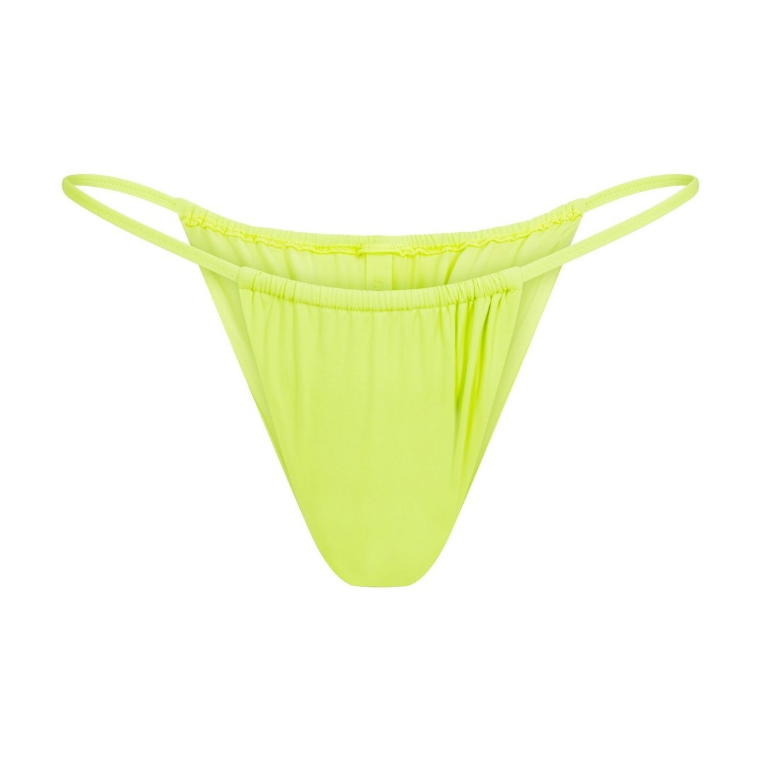 

Купальник SKIMS Signature Swim Plunge Bikini, желтый