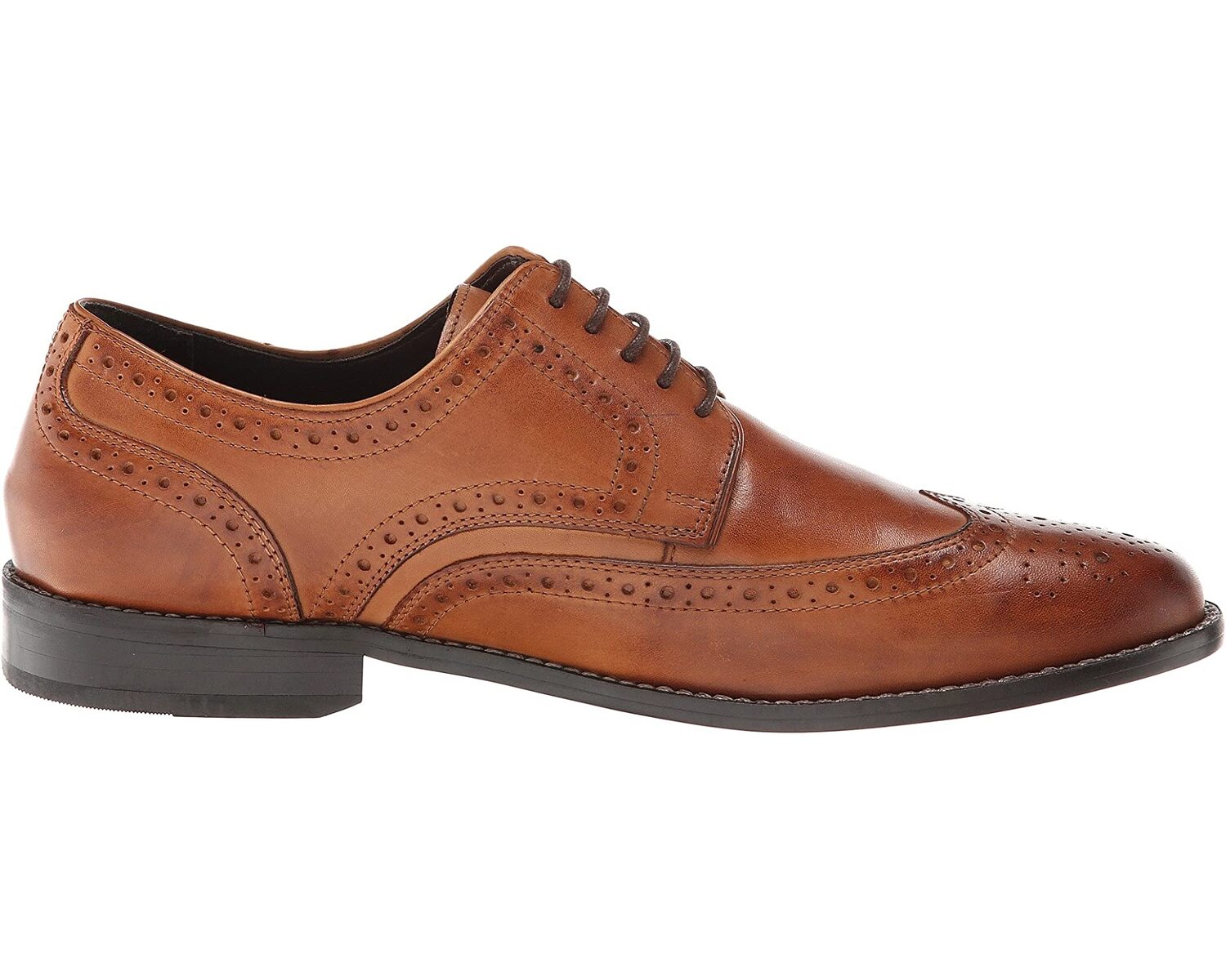 Оксфорды Nelson Wing Tip Dress Casual Oxford Nunn Bush, коньяк — фото 2