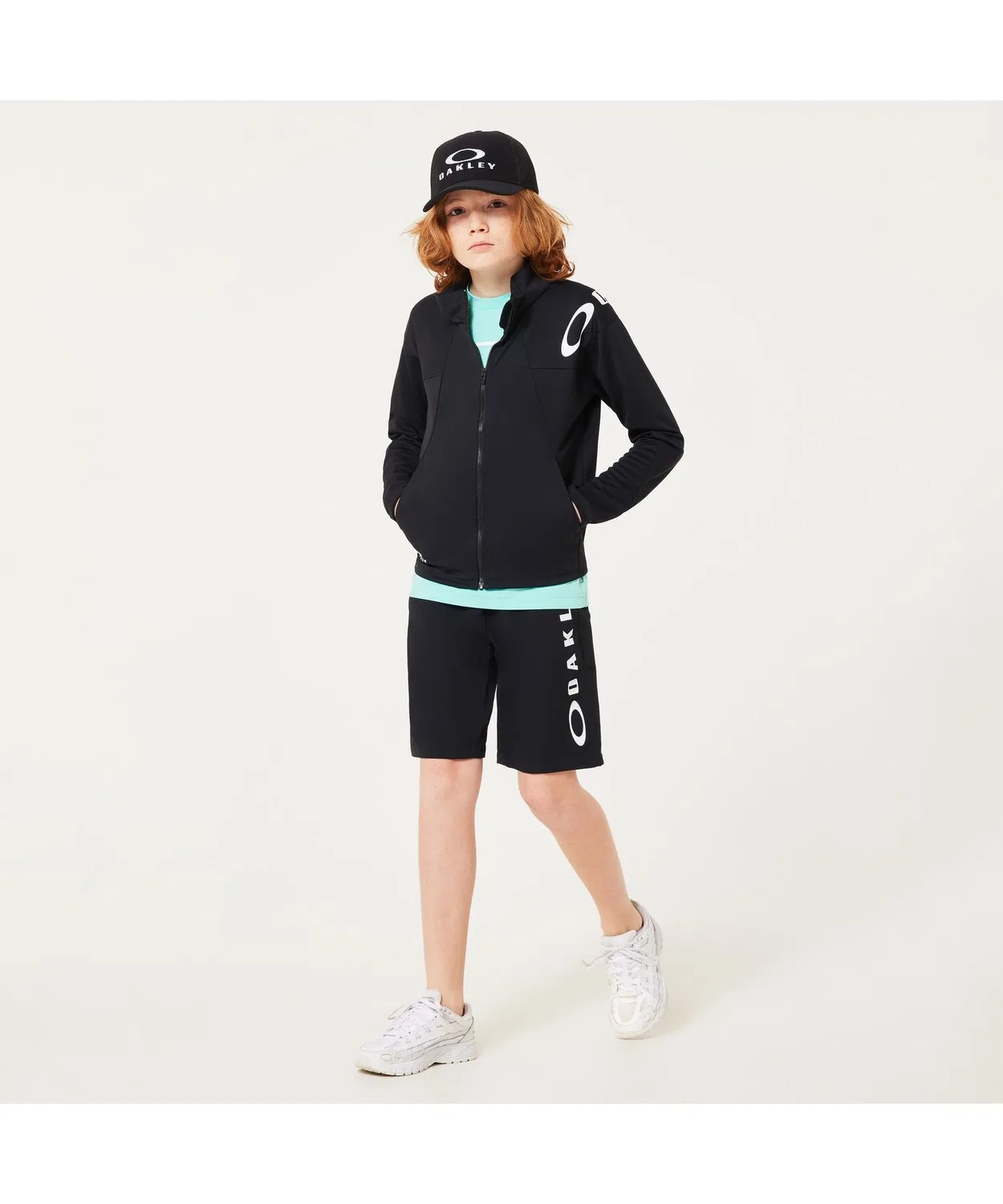 Детская джерсовая куртка с принтом YTR Tech Jersey JKT 9.0 OAKLEY, Black — фото 2