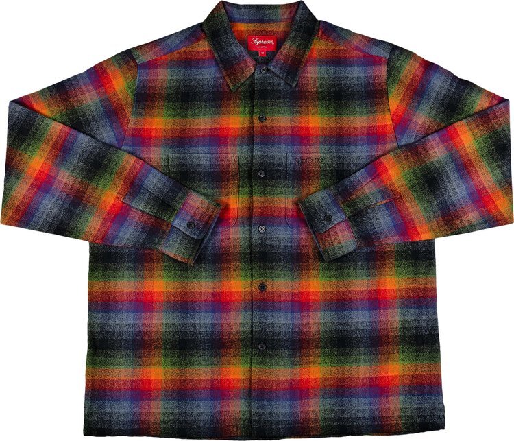 

Рубашка Supreme Plaid Flannel Shirt 'Multicolor', разноцветный