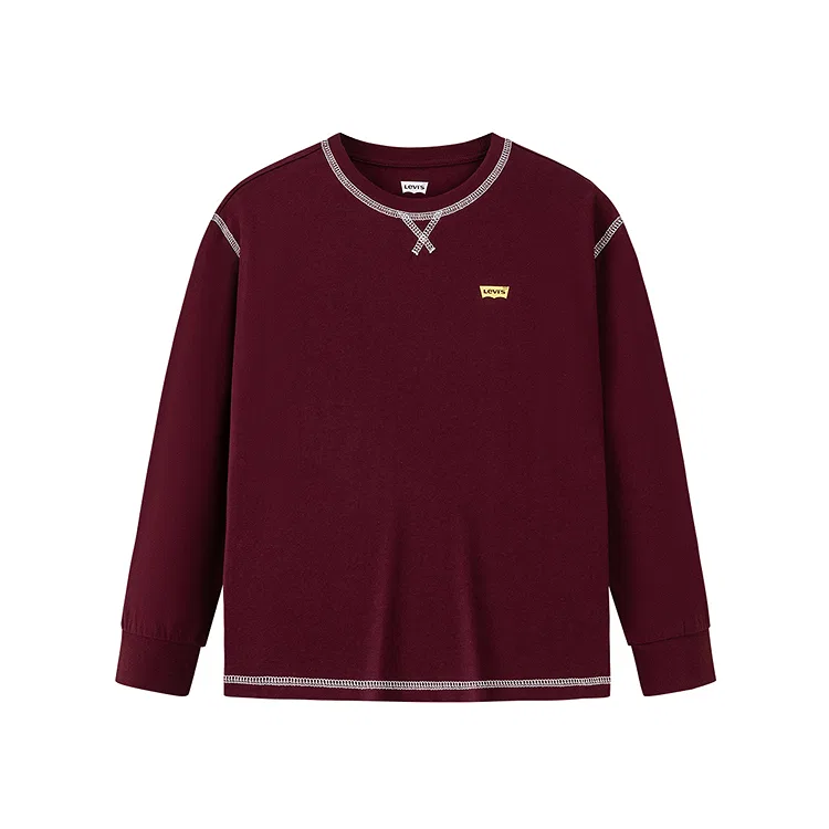 Детская футболка с круглым вырезом Port Burgundy Levis